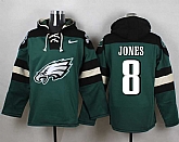 Philadelphia Eagles #8 Donnie Jones Midnight Green Player Stitched Pullover NFL Hoodie,baseball caps,new era cap wholesale,wholesale hats