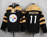 Pittsburgh Steelers #11 Markus Wheaton Black Player Stitched Pullover NFL Hoodie,baseball caps,new era cap wholesale,wholesale hats