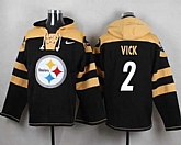 Pittsburgh Steelers #2 Michael Vick Black Player Stitched Pullover NFL Hoodie,baseball caps,new era cap wholesale,wholesale hats