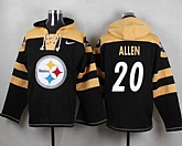 Pittsburgh Steelers #20 Will Allen Black Player Stitched Pullover NFL Hoodie,baseball caps,new era cap wholesale,wholesale hats