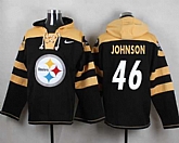 Pittsburgh Steelers #46 Will Johnson Black Player Stitched Pullover NFL Hoodie,baseball caps,new era cap wholesale,wholesale hats