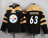 Pittsburgh Steelers #63 Dermontti Dawson Black Player Stitched Pullover NFL Hoodie,baseball caps,new era cap wholesale,wholesale hats