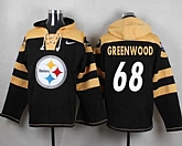 Pittsburgh Steelers #68 L.C. Greenwood Black Player Stitched Pullover NFL Hoodie,baseball caps,new era cap wholesale,wholesale hats