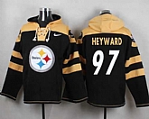 Pittsburgh Steelers #97 Cameron Heyward Black Player Stitched Pullover NFL Hoodie,baseball caps,new era cap wholesale,wholesale hats