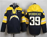 San Diego Chargers #39 Danny Woodhead Navy Blue Player Stitched Pullover NFL Hoodie,baseball caps,new era cap wholesale,wholesale hats