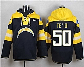 San Diego Chargers #50 Manti Te'o Navy Blue Player Stitched Pullover NFL Hoodie,baseball caps,new era cap wholesale,wholesale hats