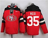 San Francisco 49ers #35 Eric Reid Red Player Stitched Pullover NFL Hoodie,baseball caps,new era cap wholesale,wholesale hats