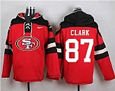 San Francisco 49ers #87 Dwight Clark Red Player Stitched Pullover NFL Hoodie,baseball caps,new era cap wholesale,wholesale hats