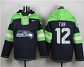 Seattle Seahawks #12 Fan Steel Blue Player Stitched Pullover NFL Hoodie,baseball caps,new era cap wholesale,wholesale hats