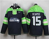 Seattle Seahawks #15 Jermaine Kearse Steel Blue Player Stitched Pullover NFL Hoodie,baseball caps,new era cap wholesale,wholesale hats