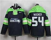 Seattle Seahawks #54 Bobby Wagner Steel Blue Player Stitched Pullover NFL Hoodie,baseball caps,new era cap wholesale,wholesale hats