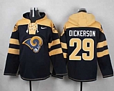 St. Louis Rams #29 Eric Dickerson Navy Blue Player Stitched Pullover NFL Hoodie,baseball caps,new era cap wholesale,wholesale hats