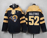 St. Louis Rams #52 Alec Ogletree Navy Blue Player Stitched Pullover NFL Hoodie,baseball caps,new era cap wholesale,wholesale hats
