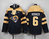 St. Louis Rams #6 Johnny Hekker Navy Blue Player Stitched Pullover NFL Hoodie Navy Blue Player Pullover NFL Hoodie,baseball caps,new era cap wholesale,wholesale hats