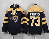 St. Louis Rams #73 Greg Robinson Navy Blue Player Stitched Pullover NFL Hoodie,baseball caps,new era cap wholesale,wholesale hats