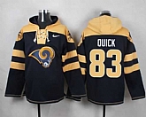 St. Louis Rams #83 Brian Quick Navy Blue Player Stitched Pullover NFL Hoodie,baseball caps,new era cap wholesale,wholesale hats