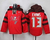 Tampa Bay Buccaneers #13 Mike Evans Red Player Stitched Pullover NFL Hoodie,baseball caps,new era cap wholesale,wholesale hats