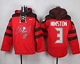 Tampa Bay Buccaneers #3 Jameis Winston Red Player Stitched Pullover NFL Hoodie,baseball caps,new era cap wholesale,wholesale hats