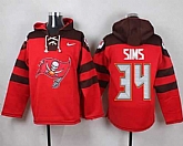 Tampa Bay Buccaneers #34 Charles Sims Red Player Stitched Pullover NFL Hoodie,baseball caps,new era cap wholesale,wholesale hats