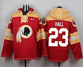 Washington Redskins #23 DeAngelo Hall Burgundy Red Player Stitched Pullover NFL Hoodie,baseball caps,new era cap wholesale,wholesale hats