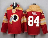 Washington Redskins #84 Niles Paul Burgundy Red Player Stitched Pullover NFL Hoodie,baseball caps,new era cap wholesale,wholesale hats