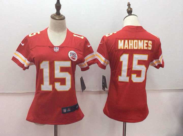 Women Nike Chiefs #15 Patrick Mahomes Red Vapor Untouchable Player Limited Jersey