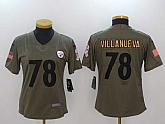 Women Nike Steelers #78 Alejandro Villanueva Olive Salute To Service Limited Jersey,baseball caps,new era cap wholesale,wholesale hats