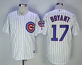 Chicago Cubs #17 Kris Bryant White Cool Base Stitched MLB Jerseys,baseball caps,new era cap wholesale,wholesale hats