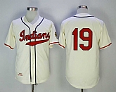 Cleveland Indians #19 Bob Feller Cream 1948 Throwback Stitched MLB Jerseys,baseball caps,new era cap wholesale,wholesale hats