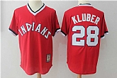 Cleveland Indians #28 Corey Kluber Red Cooperstown Collection Stitched MLB Jerseys,baseball caps,new era cap wholesale,wholesale hats