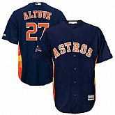 Houston Astros #27 Jose Altuve Navy 2017 World Series Champions Cool Base Player Jersey,baseball caps,new era cap wholesale,wholesale hats