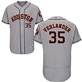 Houston Astros #35 Justin Verlander Gray Flexbase Jersey,baseball caps,new era cap wholesale,wholesale hats