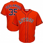 Houston Astros #35 Justin Verlander Orange New Cool Base Jersey,baseball caps,new era cap wholesale,wholesale hats