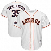 Houston Astros #35 Justin Verlander White 2017 World Series Champions Cool Base Player Jersey,baseball caps,new era cap wholesale,wholesale hats