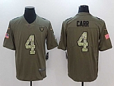Nike Oakland Raiders #4 Derek Carr Olive Camo Salute To Service Limited Jerseys,baseball caps,new era cap wholesale,wholesale hats