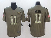 Nike Philadelphia Eagles #11 Carson Wentz Olive Camo Salute To Service Limited Jerseys,baseball caps,new era cap wholesale,wholesale hats