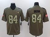 Nike Pittsburgh Steelers #84 Antonio Brown Olive Camo Salute To Service Limited Jerseys,baseball caps,new era cap wholesale,wholesale hats