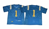 UCLA Bruins #1 Blue College Football Jersey,baseball caps,new era cap wholesale,wholesale hats