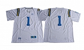 UCLA Bruins #1 White College Football Jersey,baseball caps,new era cap wholesale,wholesale hats