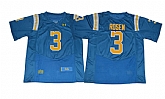 UCLA Bruins #3 Josh Rosen Blue College Football Jersey,baseball caps,new era cap wholesale,wholesale hats