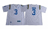 UCLA Bruins #3 Josh Rosen White College Football Jersey,baseball caps,new era cap wholesale,wholesale hats