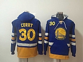 Warriors #30 Stephen Curry Blue All Stitched Hooded Sweatshirt,baseball caps,new era cap wholesale,wholesale hats