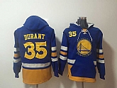Warriors #35 Kevin Durant Blue All Stitched Hooded Sweatshirt,baseball caps,new era cap wholesale,wholesale hats