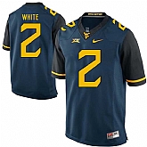 West Virginia Mountaineers #2 Ka'Raun White Navy College Football Jersey DingZhi,baseball caps,new era cap wholesale,wholesale hats