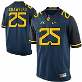 West Virginia Mountaineers #25 Justin Crawford Navy College Football Jersey DingZhi,baseball caps,new era cap wholesale,wholesale hats