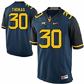 West Virginia Mountaineers #30 J.T. Thomas Navy College Football Jersey DingZhi,baseball caps,new era cap wholesale,wholesale hats