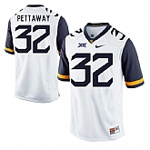 West Virginia Mountaineers #32 Martell Pettaway White College Football Jersey DingZhi,baseball caps,new era cap wholesale,wholesale hats