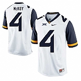 West Virginia Mountaineers #4 Kennedy McKoy White College Football Jersey DingZhi,baseball caps,new era cap wholesale,wholesale hats