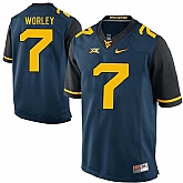 West Virginia Mountaineers #7 Daryl Worley Navy College Football Jersey DingZhi,baseball caps,new era cap wholesale,wholesale hats
