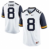 West Virginia Mountaineers #8 Marcus Simms White College Football Jersey DingZhi,baseball caps,new era cap wholesale,wholesale hats